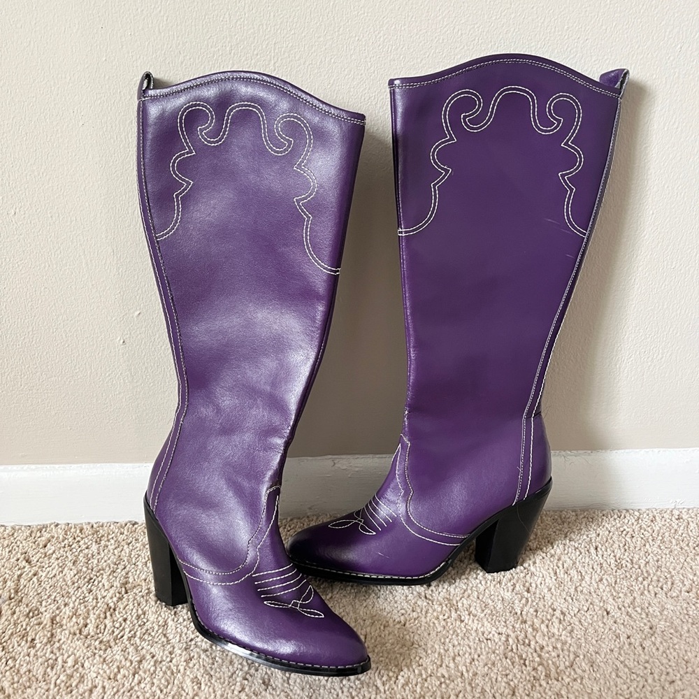 Vintage Purple Cowboy Boots